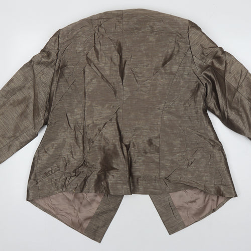 Ann Harvey Womens Brown Jacket Size 16 - Mushroom