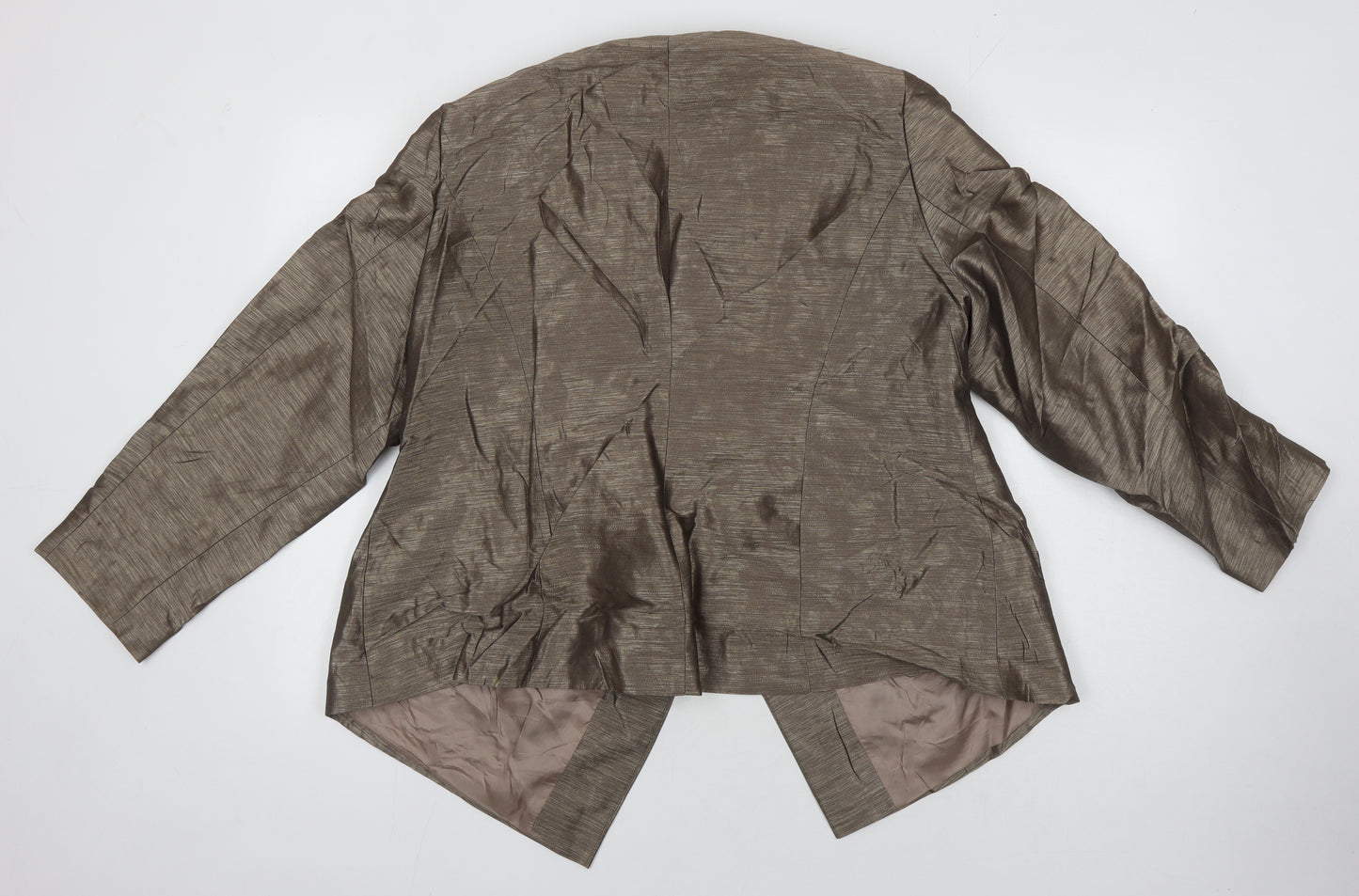 Ann Harvey Womens Brown Jacket Size 16 - Mushroom