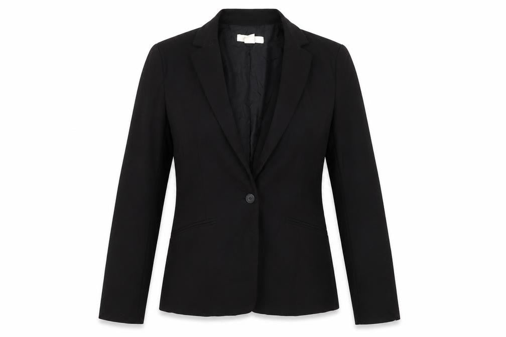 H&M Womens Black Jacket Blazer Size 8