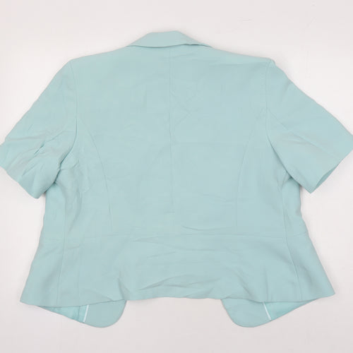Klass Womens Green Jacket Blazer Size 16