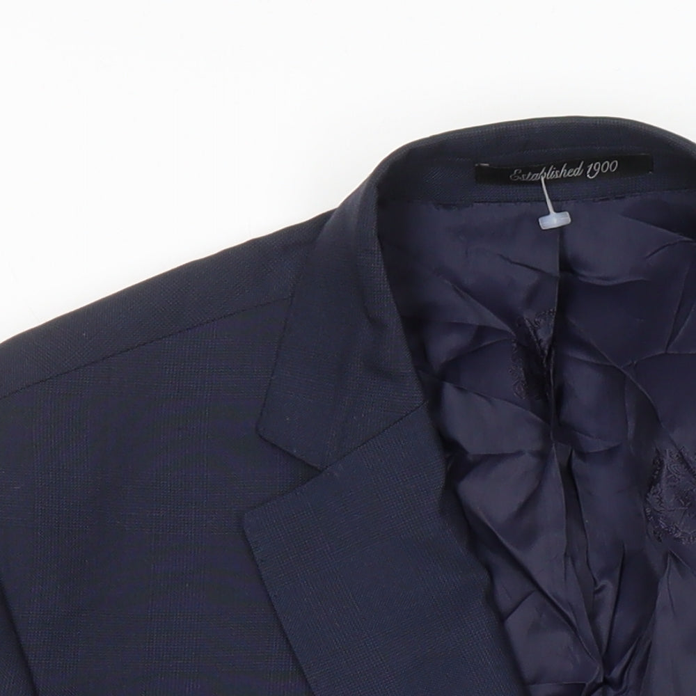 Austin Reed Mens Blue Wool Jacket Suit Jacket Size 44 Regular