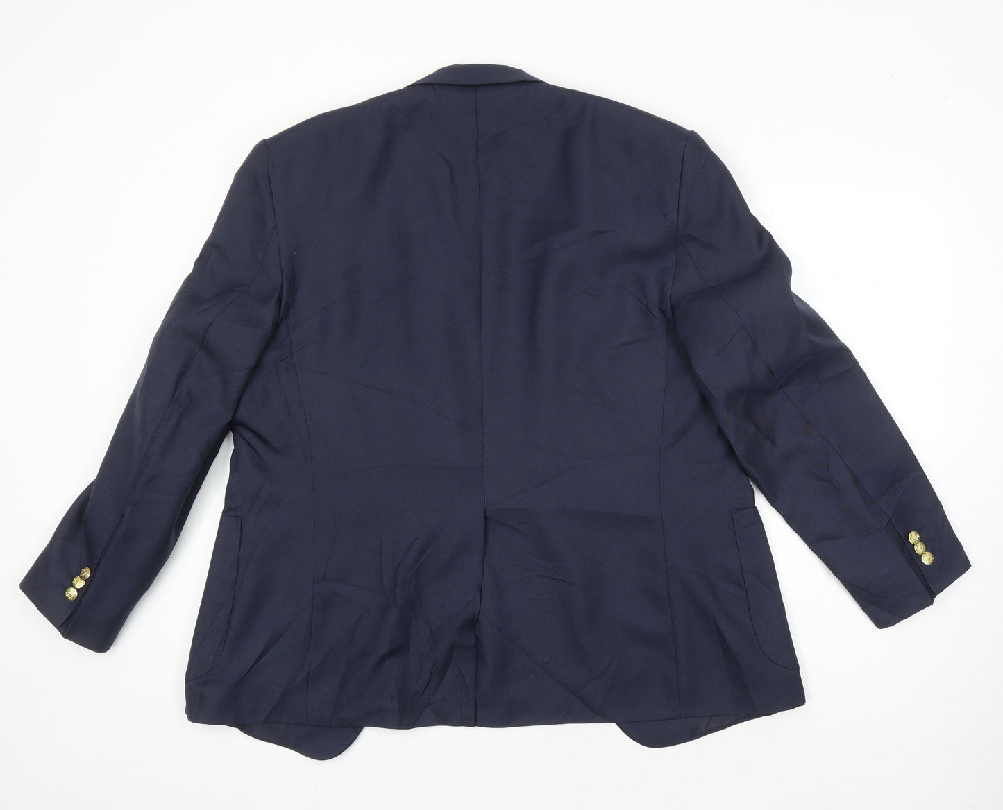 Chums Mens Blue Polyester Jacket Suit Jacket Size 40 Regular