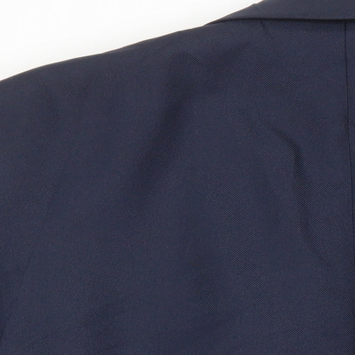 Chums Mens Blue Polyester Jacket Suit Jacket Size 40 Regular