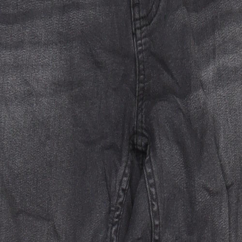 M&S Womens Grey Cotton Skinny Jeans Size 8 L27 in Regular