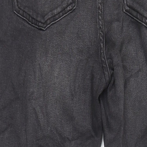 M&S Womens Grey Cotton Skinny Jeans Size 8 L27 in Regular