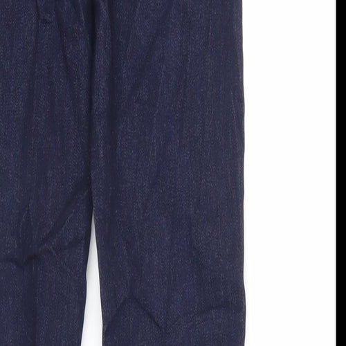 Marks and Spencer Womens Blue Cotton Skinny Jeans Size 8 L31 in Regular Zip