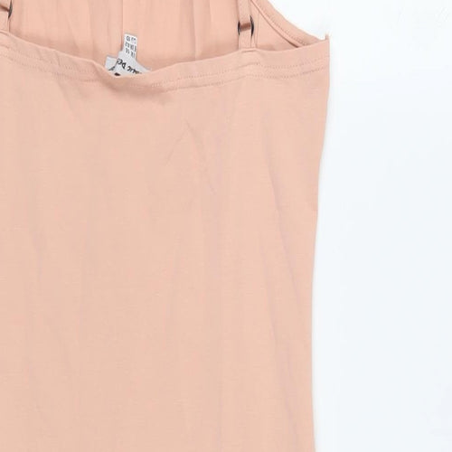 Public Desire Womens Pink Cotton Mini Size 14 Halter Pullover - Backless