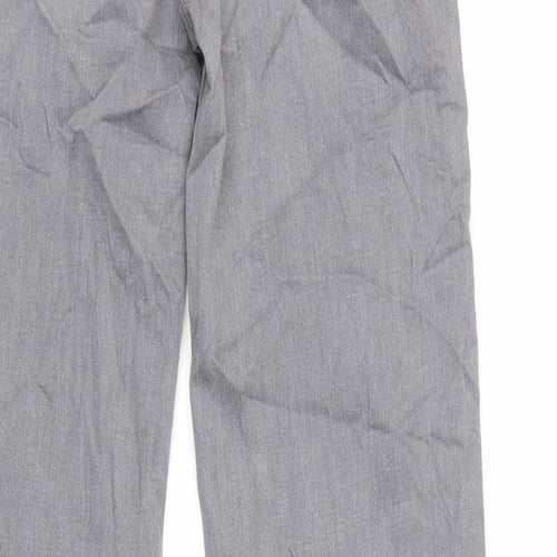 Marks and Spencer Womens Grey Cotton Straight Jeans Size 8 L32 in Regular Zip - Long Lenght