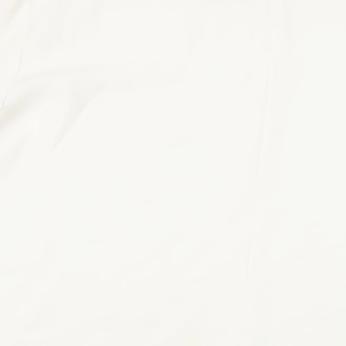Zara Womens White Polyester Basic Blouse Size M Round Neck