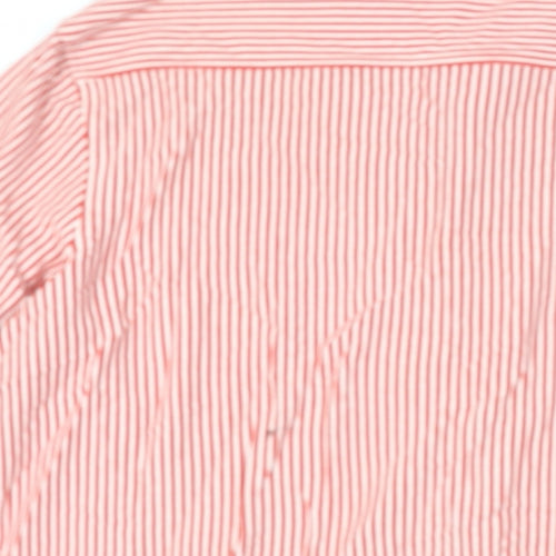 Boden Mens Red Striped Cotton Button-Up Size L Collared Button