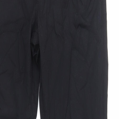 Jaeger Mens Black Cotton Straight Jeans Size 30 in L32 in Regular Zip
