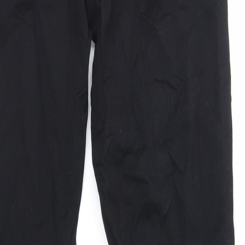 Jaeger Mens Black Cotton Straight Jeans Size 30 in L32 in Regular Zip
