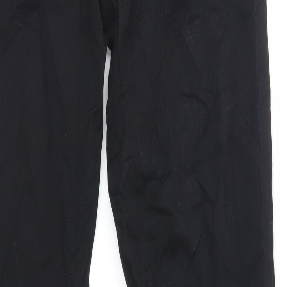 Jaeger Mens Black Cotton Straight Jeans Size 30 in L32 in Regular Zip