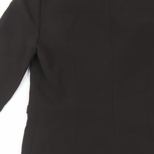 Carlisle Womens Green Polyester A-Line Size 8 Round Neck Zip