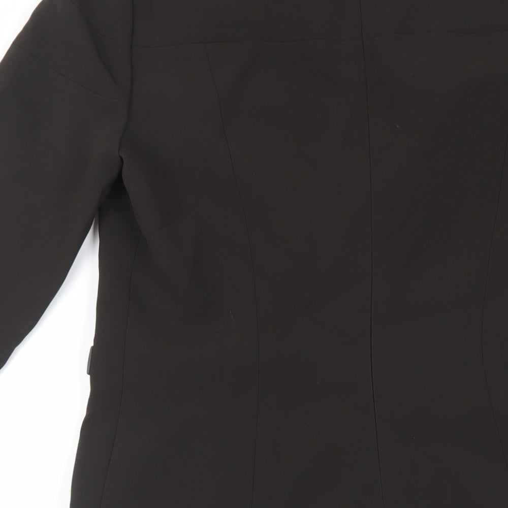 Carlisle Womens Green Polyester A-Line Size 8 Round Neck Zip