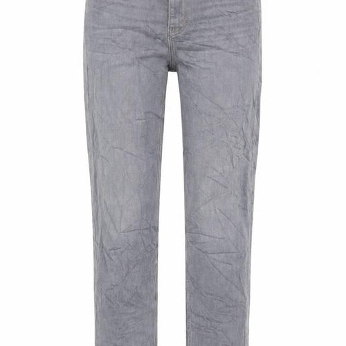 Marks and Spencer Womens Grey Cotton Straight Jeans Size 8 L32 in Regular Zip