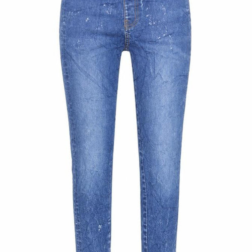 Marks and Spencer Girls Blue Cotton Jegging Jeans Size 13-14 Years Regular - Acid Wash Details