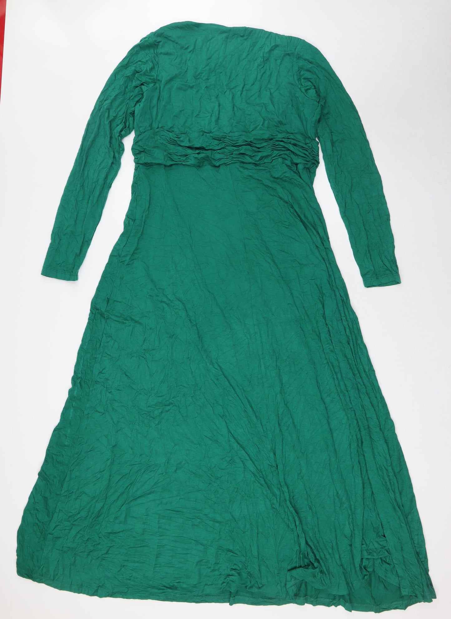 Look For The Stars Womens Green Polyester A-Line Size 18 V-Neck