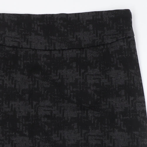 Grace Womens Black Polyester Straight & Pencil Skirt Size 12 Zip