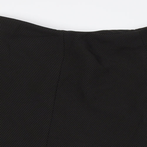 Marks and Spencer Womens Black Polyester A-Line Skirt Size 16