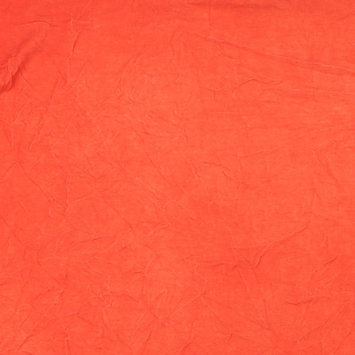 ASOS Womens Orange Cotton Basic T-Shirt Size 12 Crew Neck