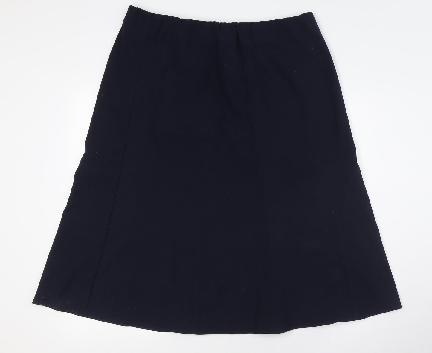 Isle Womens Blue Polyester A-Line Skirt Size 16 - Elasticated Waist