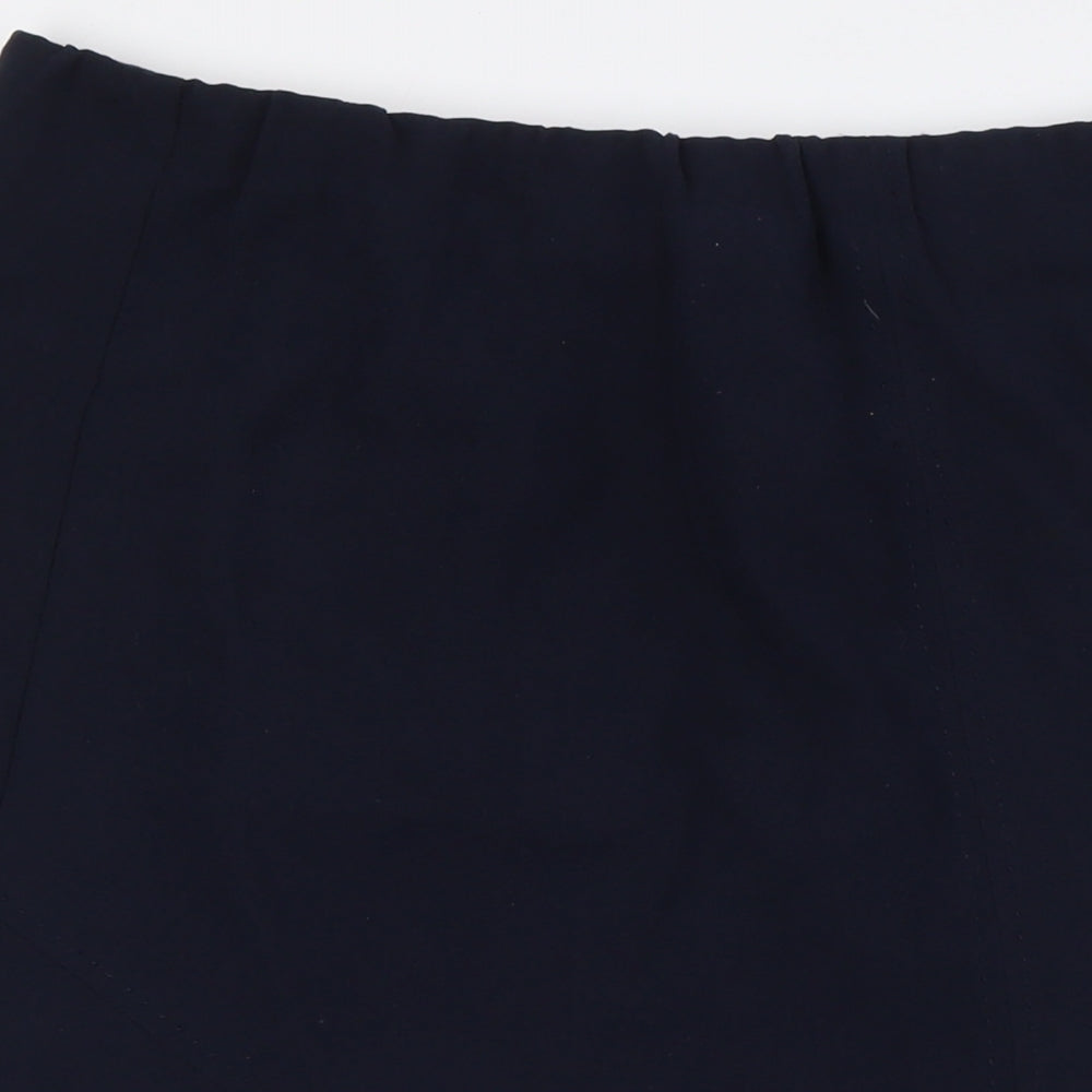 Isle Womens Blue Polyester A-Line Skirt Size 16 - Elasticated Waist