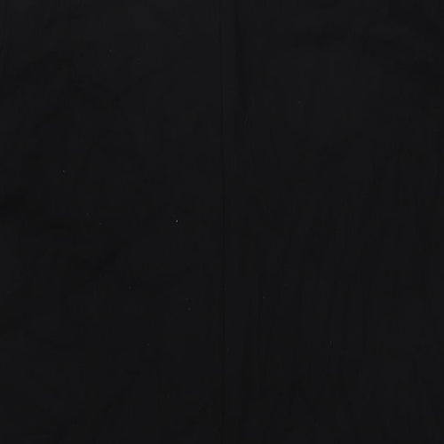 Debenhams Womens Black Viscose A-Line Size 18 Round Neck Zip - Zip pockets