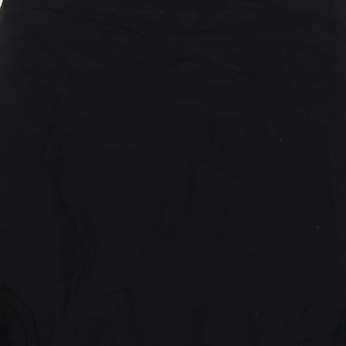 Principles Womens Black Viscose A-Line Skirt Size 10 Zip
