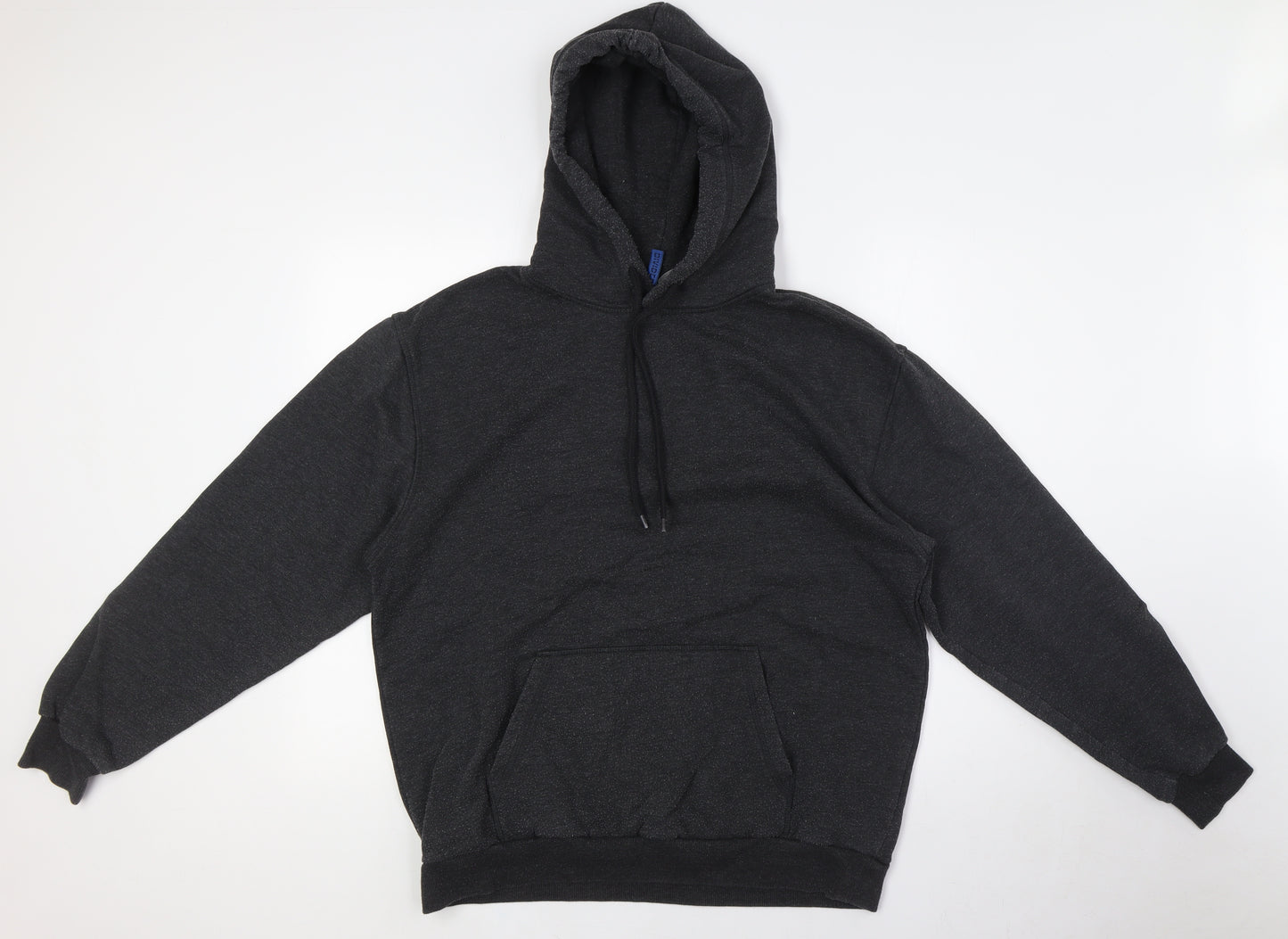 Divided by H&M Mens Black Cotton Pullover Hoodie Size L