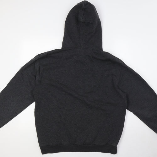 Divided by H&M Mens Black Cotton Pullover Hoodie Size L