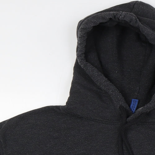 Divided by H&M Mens Black Cotton Pullover Hoodie Size L