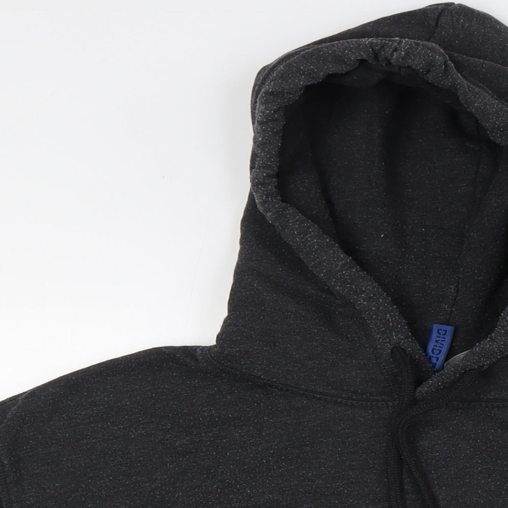 Divided by H&M Mens Black Cotton Pullover Hoodie Size L