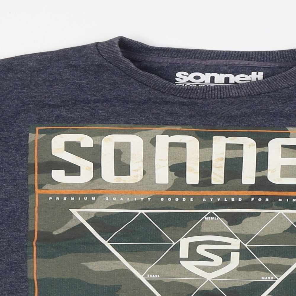 Sonneti Boys Grey Cotton Pullover Sweatshirt Size 12-13 Years