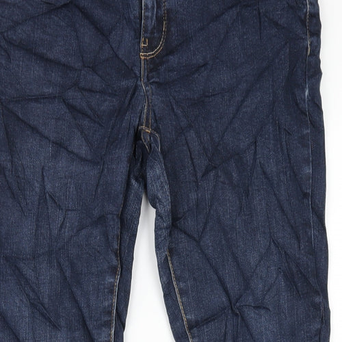Yes Yes Womens Blue Cotton Skinny Jeans Size 10 L31 in Regular Zip