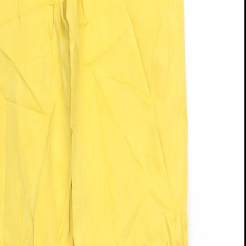 Marks and Spencer Womens Yellow Cotton Skinny Jeans Size 8 L30 in Regular Zip