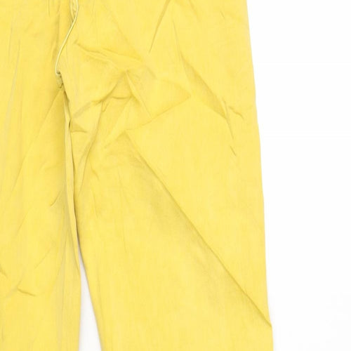 Marks and Spencer Womens Yellow Cotton Skinny Jeans Size 8 L30 in Regular Zip