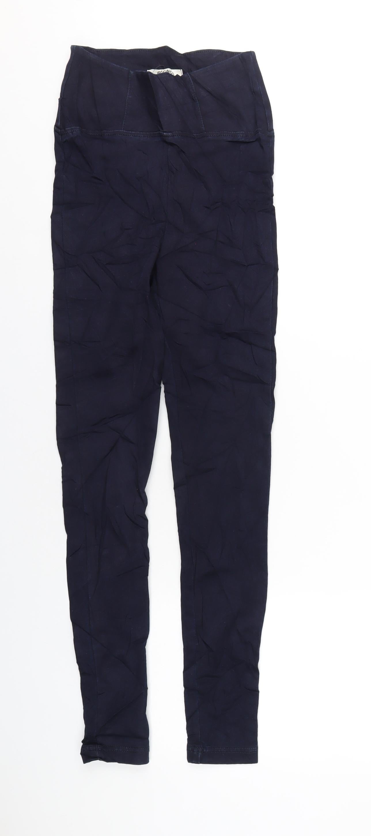 Marks and Spencer Womens Blue Cotton Jegging Jeans Size 8 L30 in Regular