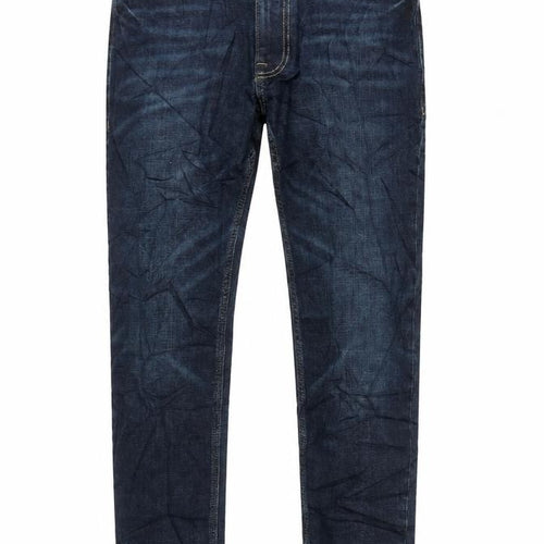 Marks and Spencer Mens Blue Cotton Skinny Jeans Size 32 in L31 in Regular Zip