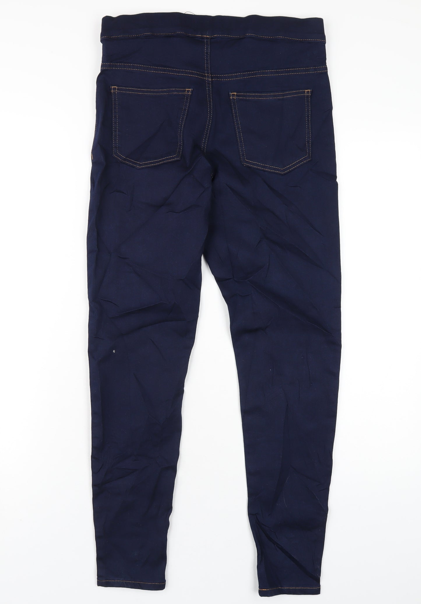 Marks and Spencer Womens Blue Cotton Jegging Jeans Size 12 L28 in Regular