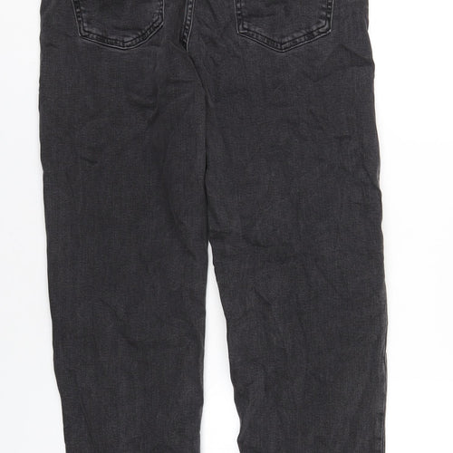 Marks and Spencer Womens Blue Cotton Straight Jeans Size 6 L30 in Regular Zip