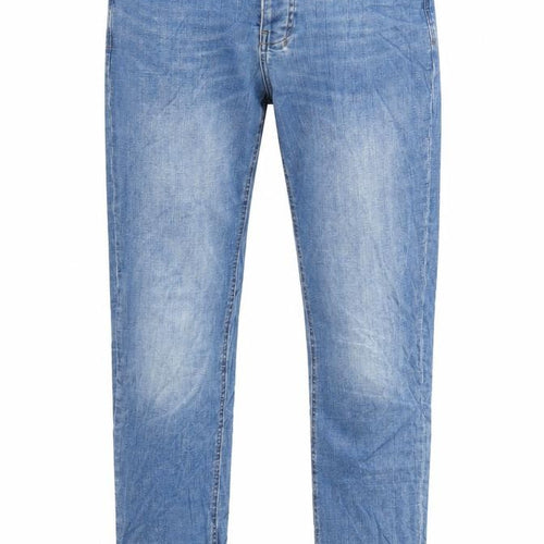 Denim & Co. Mens Blue Cotton Straight Jeans Size 34 in L34 in Regular Button