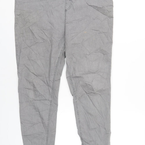 Marks and Spencer Womens Grey Cotton Jegging Jeans Size 16 L29 in Regular