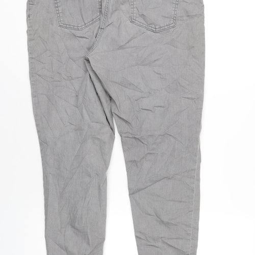 Marks and Spencer Womens Grey Cotton Jegging Jeans Size 16 L29 in Regular