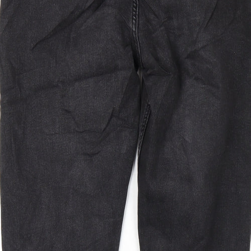 Marks and Spencer Womens Black Cotton Skinny Jeans Size 12 L29 in Regular Zip