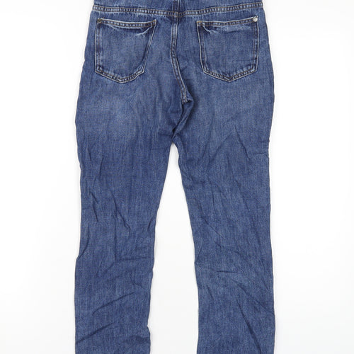 Marks and Spencer Boys Blue Cotton Straight Jeans Size 10-11 Years L24 in Regular Zip - Harry Potter