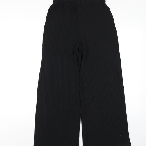 New Look Womens Black Polyester Trousers Size 10 L28 in Regular