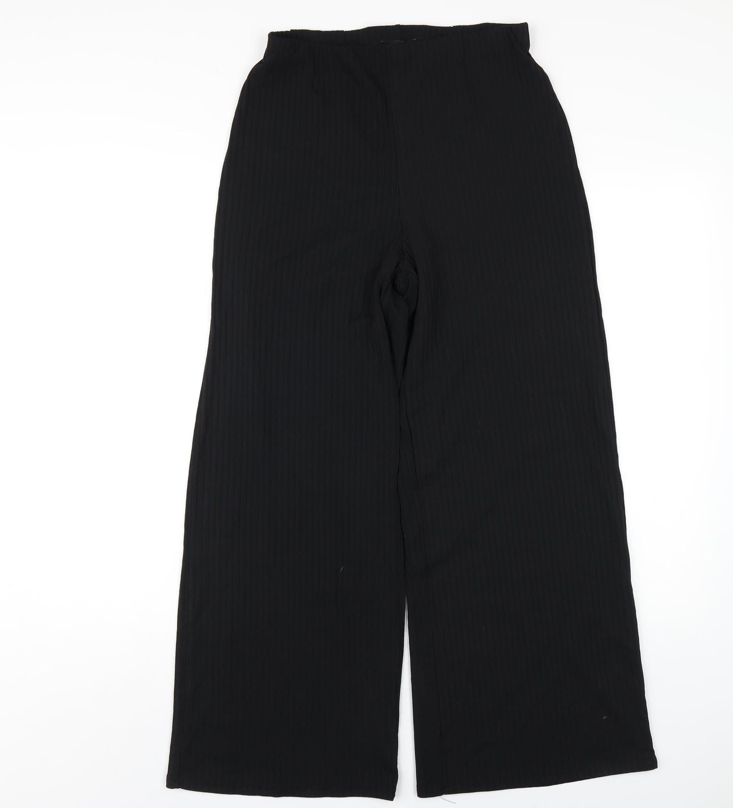 New Look Womens Black Polyester Trousers Size 10 L28 in Regular