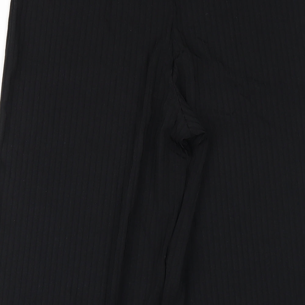 New Look Womens Black Polyester Trousers Size 10 L28 in Regular