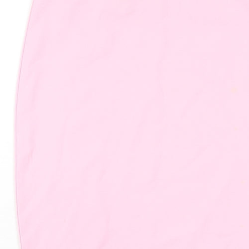 Fashionkilla Womens Pink Polyester Straight & Pencil Skirt Size 12